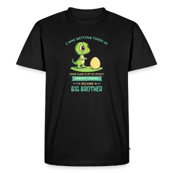 Grumpy Fussy Bold Text Logo - T-shirt Premium bio Homme - noir - Devant - Nico (187cm)