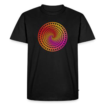 crazy Dots - Männer Premium Bio T-Shirt - Schwarz - Vorne - Nico (187cm)