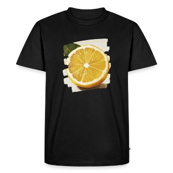 Citron - T-shirt Premium bio Homme - noir - Devant - Nico (187cm)
