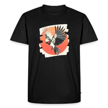 Cacatoès - T-shirt Premium bio Homme - noir - Devant - Nico (187cm)