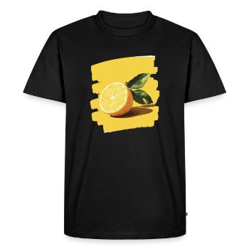 Citron - T-shirt Premium bio Homme - noir - Devant - Nico (187cm)