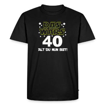 40th Birthday , Birthday Gift That's It (25) - Men's Premium Organic T-Shirt - black - Front - Nico (187cm)