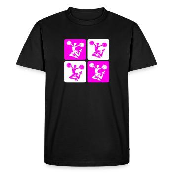 Conception de pom-pom girl - T-shirt Premium bio Homme - noir - Devant - Nico (187cm)