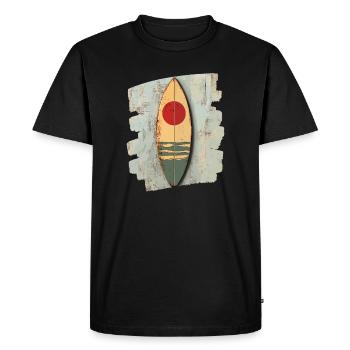 Planche de surf - T-shirt Premium bio Homme - noir - Devant - Nico (187cm)