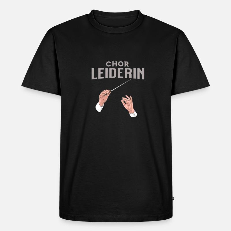 Chor Leiderin Chorleiterin Dirigentin - Männer Premium Bio T-Shirt - Schwarz