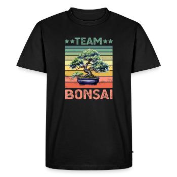 Bonsaï - T-shirt Premium bio Homme - noir - Devant - Nico (187cm)