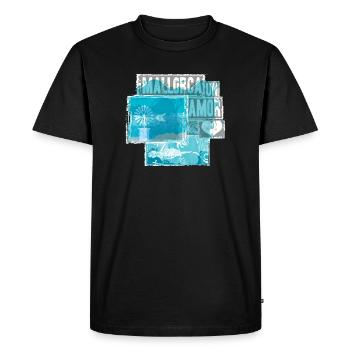 Mallorca Love - Men's Premium Organic T-Shirt - black - Front - Nico (187cm)