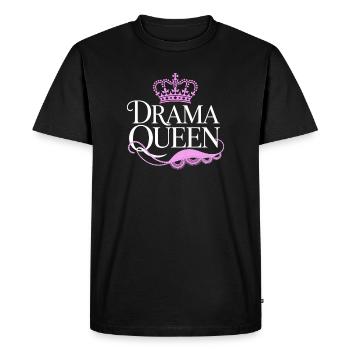 Drame Reine Reine Princesse Estime de soi Femmes - T-shirt Premium bio Homme - noir - Devant - Nico (187cm)