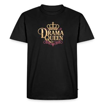 Drame Reine Reine Princesse Estime de soi Femmes - T-shirt Premium bio Homme - noir - Devant - Nico (187cm)