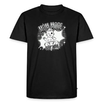 Mom Mode On – Sleep Mode Off - Men's Premium Organic T-Shirt - black - Front - Nico (187cm)