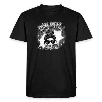 Mom Mode On – Sleep Mode Off - Men's Premium Organic T-Shirt - black - Front - Nico (187cm)