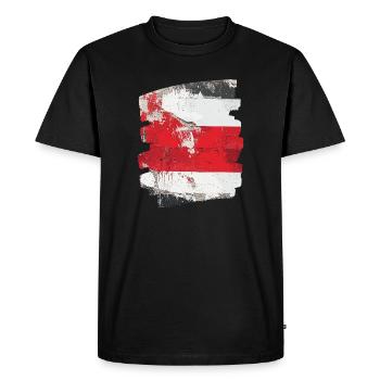 Austria Flag Austria - Men's Premium Organic T-Shirt - black - Front - Nico (187cm)