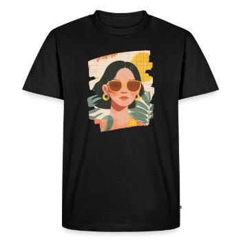 Détente Méditation Prendre soin de soi - T-shirt Premium bio Homme - noir - Devant - Nico (187cm)
