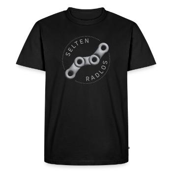selten radlos fahrrad shirt radsport 3d beton - Männer Premium Bio T-Shirt - Schwarz - Vorne - Nico (187cm)