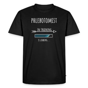 Phlébotomiste en formation Profession Cadeau - T-shirt Premium bio Homme - noir - Devant - Nico (187cm)