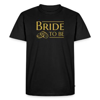 Fiancée de mariage de la mariée - T-shirt Premium bio Homme - noir - Devant - Nico (187cm)