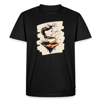 Café Café Amateurs de café - T-shirt Premium bio Homme - noir - Devant - Nico (187cm)