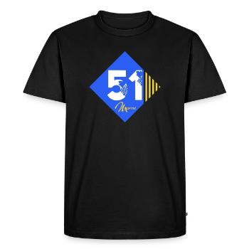 51 - T-shirt Premium bio Homme - noir - Devant - Nico (187cm)