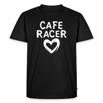 caferacer Liebe - Mythe du cœur pour les amis de la mobylette - T-shirt Premium bio Homme - noir - Devant - Nico (187cm)