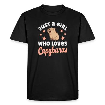 Capybara Wasserschwein - T-shirt Premium bio Homme - noir - Devant - Nico (187cm)