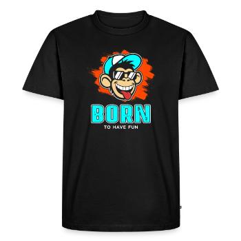 source - T-shirt Premium bio Homme - noir - Devant - Nico (187cm)