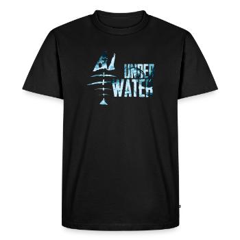 Underwater Sea Fish Motif - Men's Premium Organic T-Shirt - black - Front - Nico (187cm)