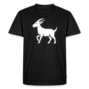 Bouc - T-shirt Premium bio Homme - noir - Devant - Nico (187cm)