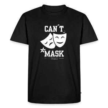 Can't Mask Today – Neurodivergent Energy Drain - Men's Premium Organic T-Shirt - black - Front - Nico (187cm)