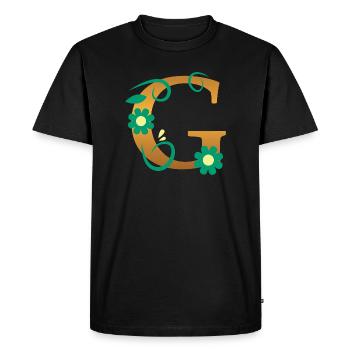 G - T-shirt Premium bio Homme - noir - Devant - Nico (187cm)