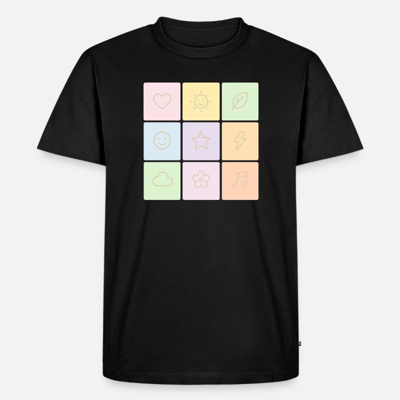 Ambiance Bento Pastel - T-shirt Premium bio Homme - noir