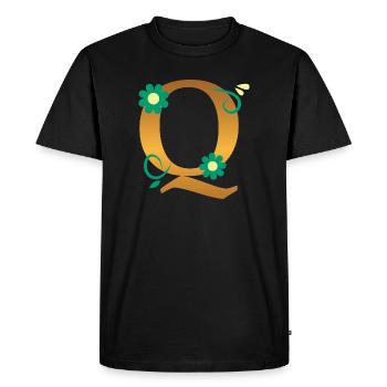 Q - T-shirt Premium bio Homme - noir - Devant - Nico (187cm)