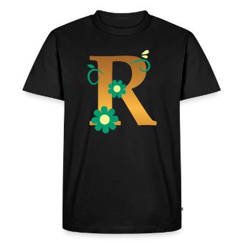 R - T-shirt Premium bio Homme - noir - Devant - Nico (187cm)