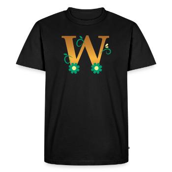 W - T-shirt Premium bio Homme - noir - Devant - Nico (187cm)