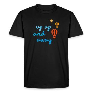Vol en montgolfière à l’extérieur Sky Travel Fever - T-shirt Premium bio Homme - noir - Devant - Nico (187cm)