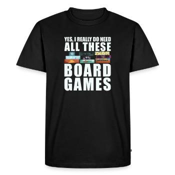 Jeux de société Drôle de dicton - T-shirt Premium bio Homme - noir - Devant - Nico (187cm)