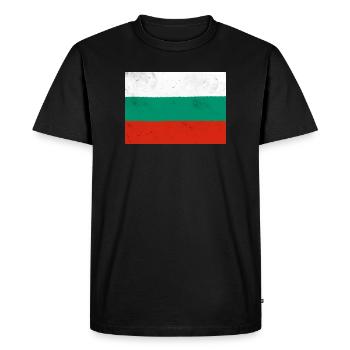 Drapeau de la Bulgarie - T-shirt Premium bio Homme - noir - Devant - Nico (187cm)