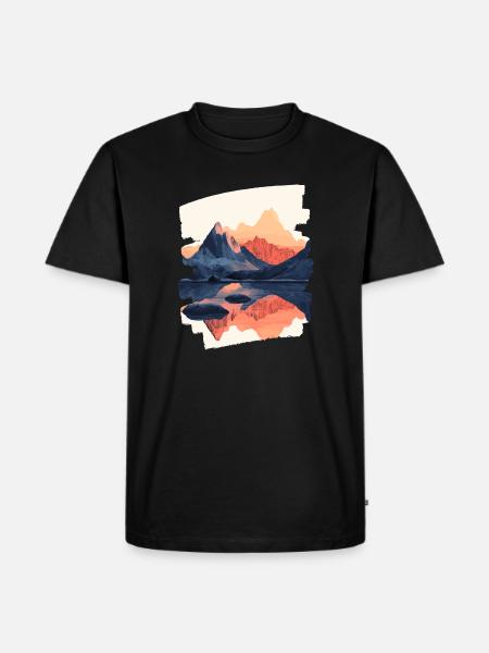 Mountains Climbing Climbers Hiking - Men's Premium Organic T-Shirt - black