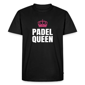 Padel Queen - Men's Premium Organic T-Shirt - black - Front - Nico (187cm)