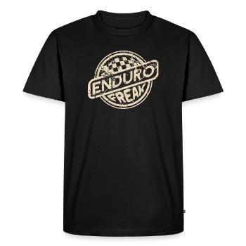 Monstre d’enduro | Design rétro - T-shirt Premium bio Homme - noir - Devant - Nico (187cm)