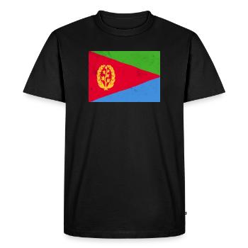 Drapeau érythréen – Identité africaine - T-shirt Premium bio Homme - noir - Devant - Nico (187cm)