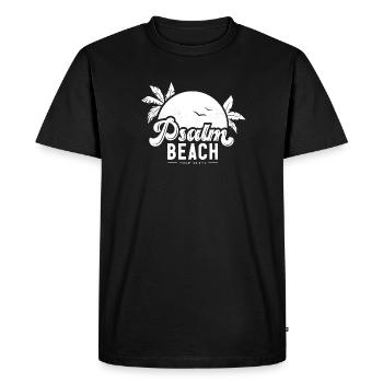 Psalmbeach (4) blanc - T-shirt Premium bio Homme - noir - Devant - Nico (187cm)
