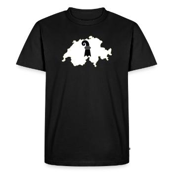 Bâle-Ville, Suisse - T-shirt Premium bio Homme - noir - Devant - Nico (187cm)