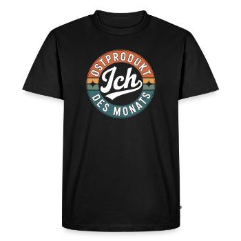 Ostalgie GDR Allemagne de l’Est Allemagne de l’Est Idée cadeau - T-shirt Premium bio Homme - noir - Devant - Nico (187cm)