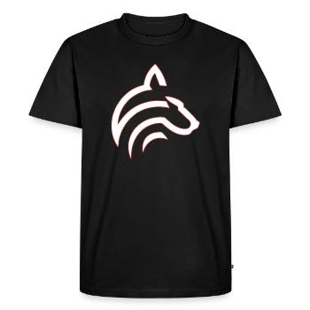 Wolf - Men's Premium Organic T-Shirt - black - Front - Nico (187cm)