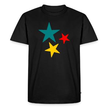 COEUR. MERCI. MAÎTRESSE. MAITRE. MERCI MAÎTRESSE. - T-shirt Premium bio Homme - noir - Devant - Nico (187cm)