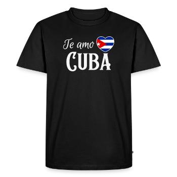 I love Cuba, made in Cuba - Men's Premium Organic T-Shirt - black - Front - Nico (187cm)