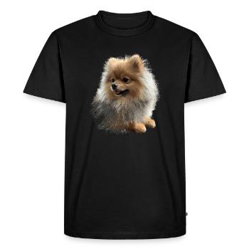 Pomeranian Pomeranian Pom Sweet German Spitz - Men's Premium Organic T-Shirt - black - Front - Nico (187cm)