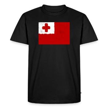 Drapeau des Tonga - T-shirt Premium bio Homme - noir - Devant - Nico (187cm)