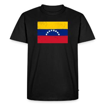 Drapeau du Venezuela - T-shirt Premium bio Homme - noir - Devant - Nico (187cm)