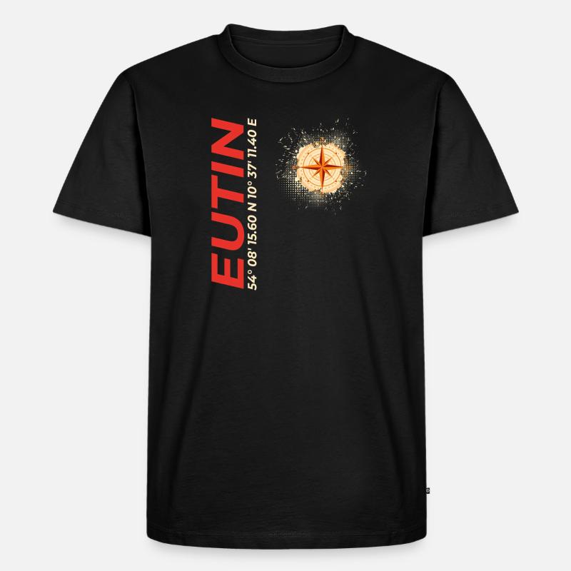 Eutin - Männer Premium Bio T-Shirt - Schwarz